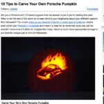 PorschePurist.com Pumkin Tips